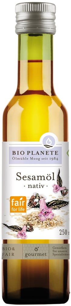 Sezamų aliejus, ekologiškas BIO PLANETE, 250 ml