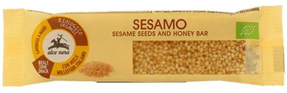 Sesame and honey bar, organic ALCE NERO, 22 g