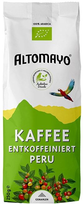 Malta kava „Hochland“ be kofeino, ekologiška ALTOMAYO, 250 g