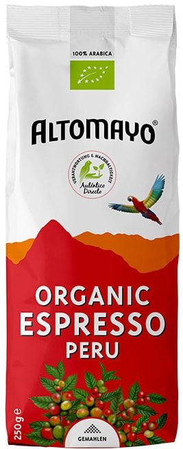 Malta kava „Organic espresso“, ekologiška ALTOMAYO, 250 g
