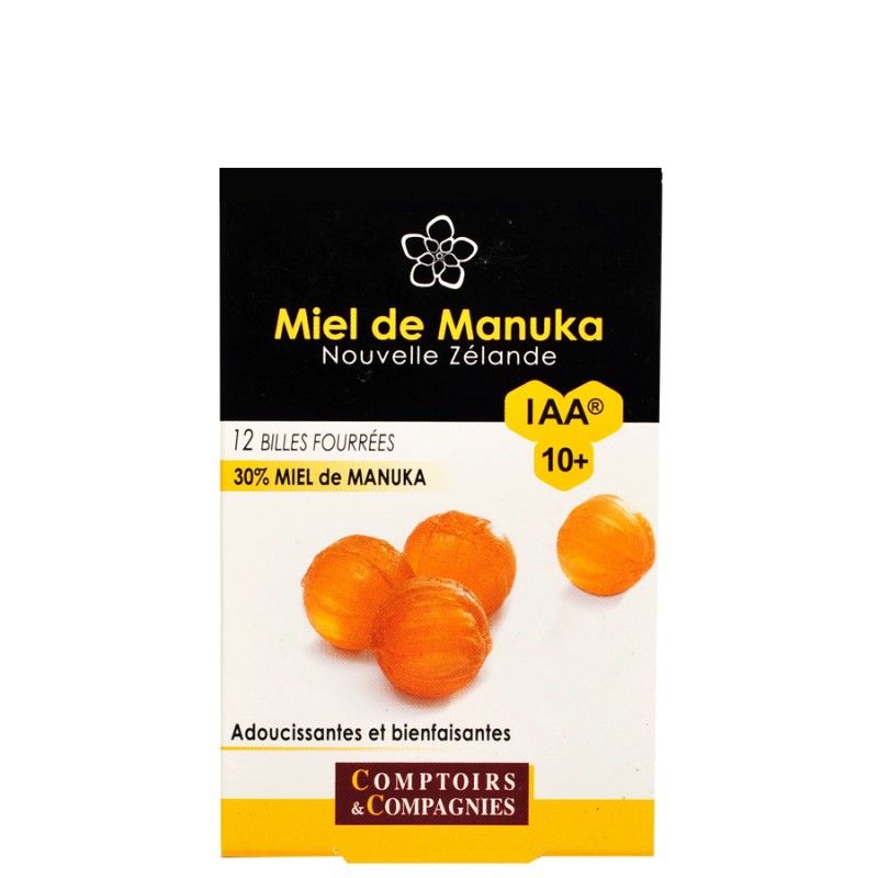Comptoirs & Compagnies Šluotinių sėklučių (manuka) medaus pastilės IAA®* 10+ 12 vnt., 66 g
