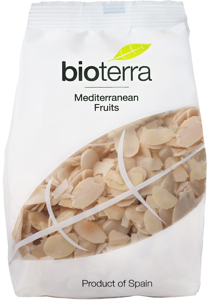 Migdolų riekelės, ekologiškos BIOTERRA, 200 g