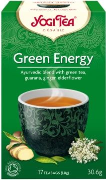Аюрведический зеленый чай GREEN ENERGY, органический YOGI TEA