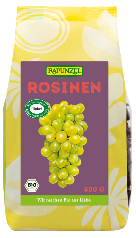 Razinos, ekologiškos RAPUNZEL, 500 g