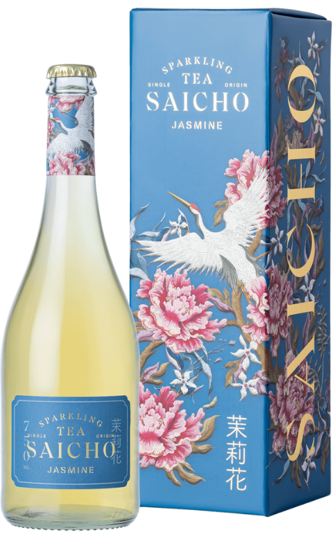 Sparkling tea drink "Jasmine" SAICHO SPARKLING TEA, 750 ml