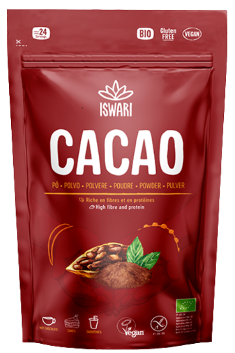 Kakavos milteliai, ekologiški ISWARI, 125 g