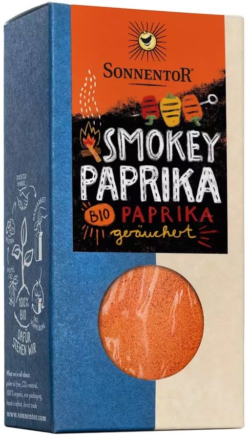 Rūkytų paprikų milteliai, ekologiški SONNENTOR, 50 g