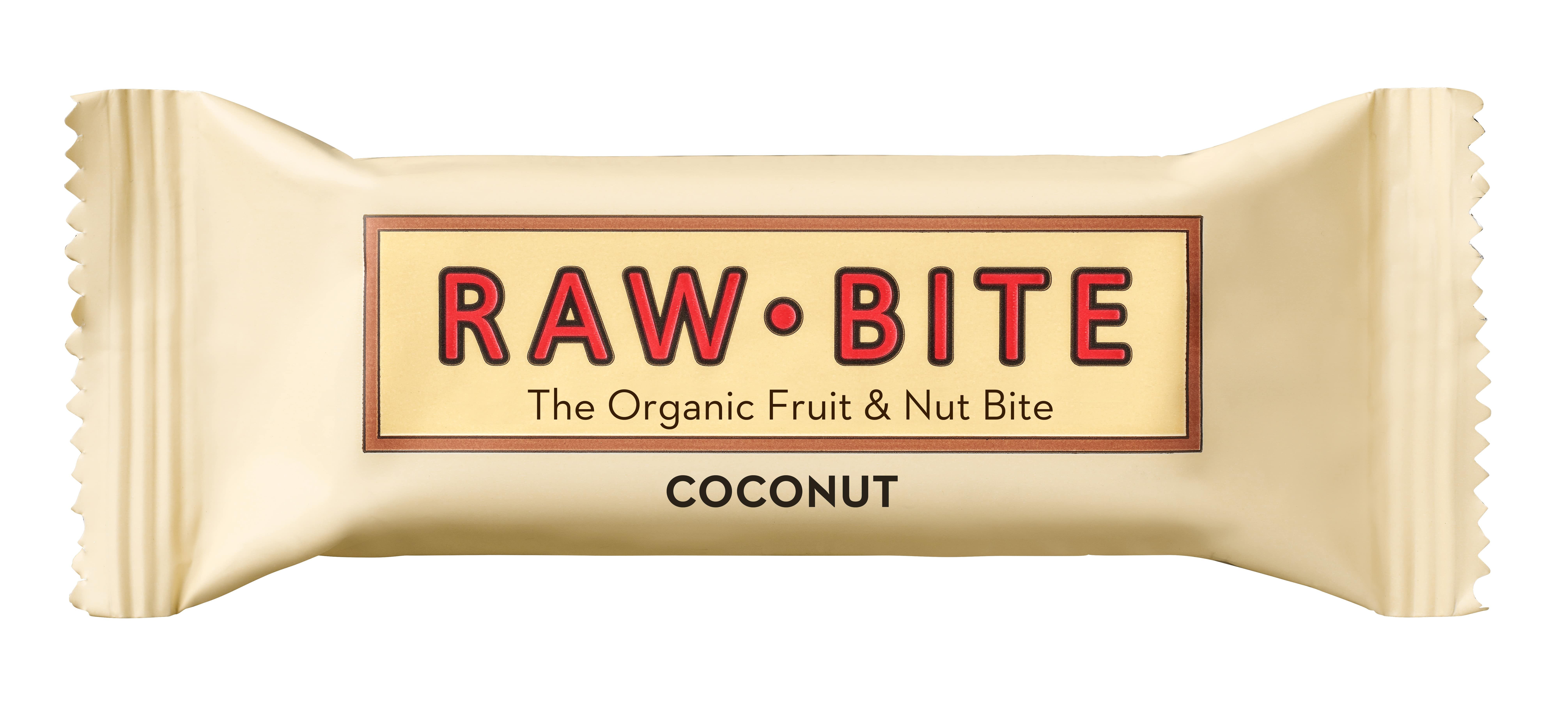 Batonėlis su kokosais, ekologiškas RAWBITE, 50 g
