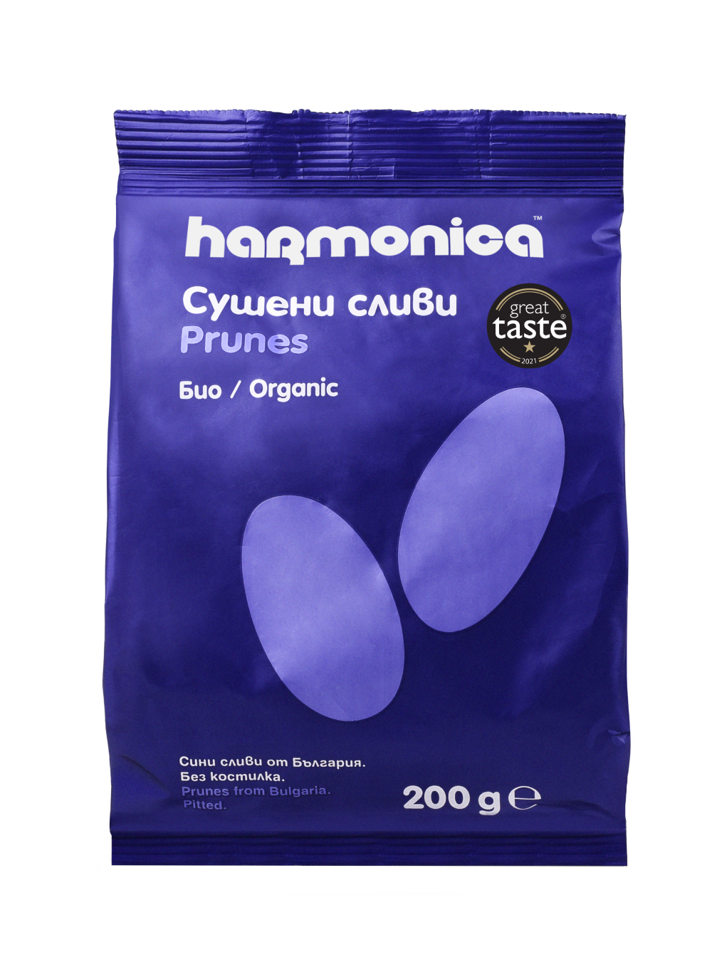 Džiovintos slyvos, ekologiškos HARMONICA, 200 g