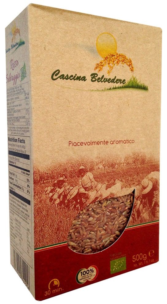 Raudonieji ryžiai „Kolorado“, ekologiški CASCINA BELVEDERE, 500 g