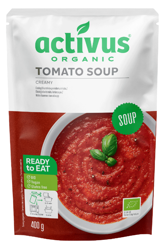 Trinta pomidorų sriuba, ekologiška ACTIVUS, 400 g
