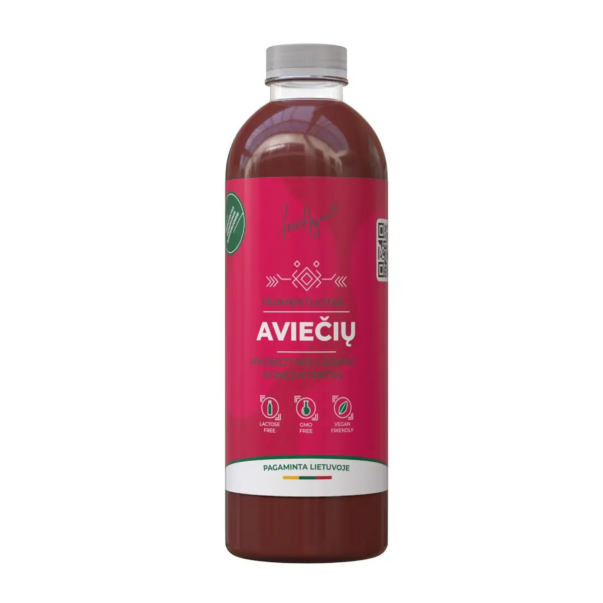 Fermentuotas aviečių gėrimo probiotinis koncentratas BIOAGNA