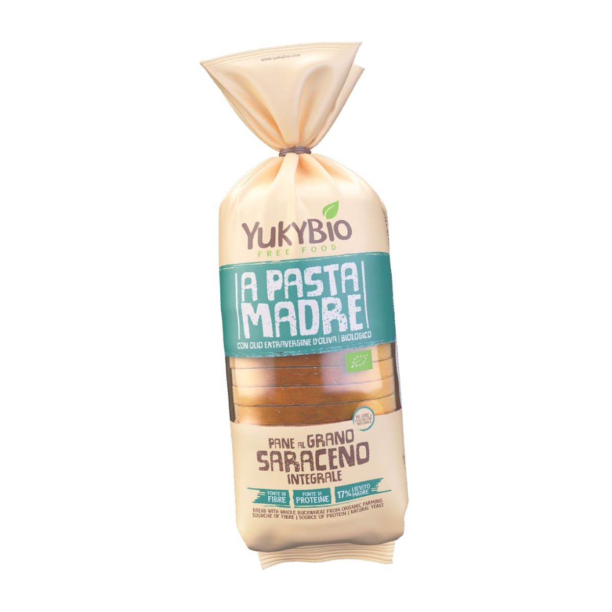 Spelt and buckwheat flour bread with sourdough, organic YUKYBIO