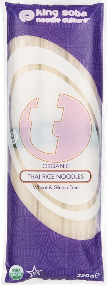 Tailandietiški ryžių makaronai, ekologiški KING SOBA, 250 g