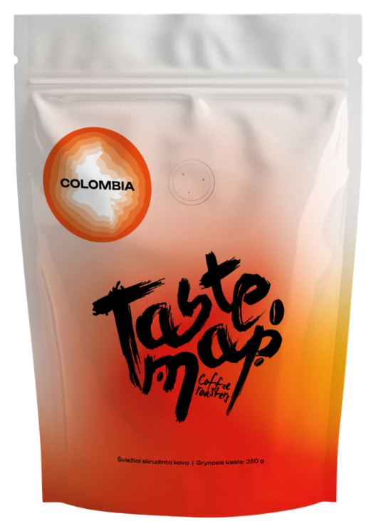 Malta kava COLOMBIA BUCARAMANGA TASTE MAP