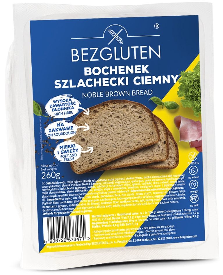 Tamsi duona, be glitimo BEZGLUTEN, 260 g