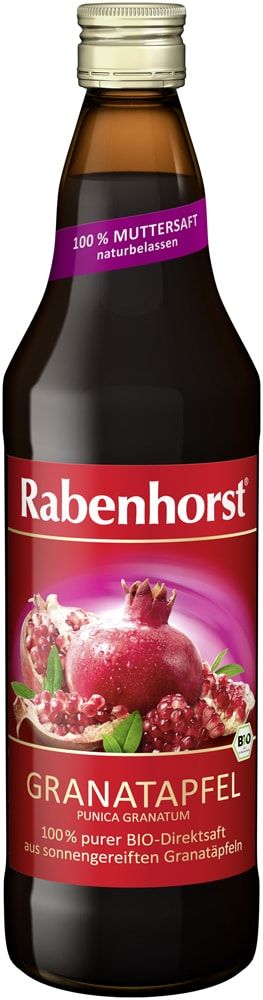 Granatų sultys, ekologiškos RABENHORST, 750 ml