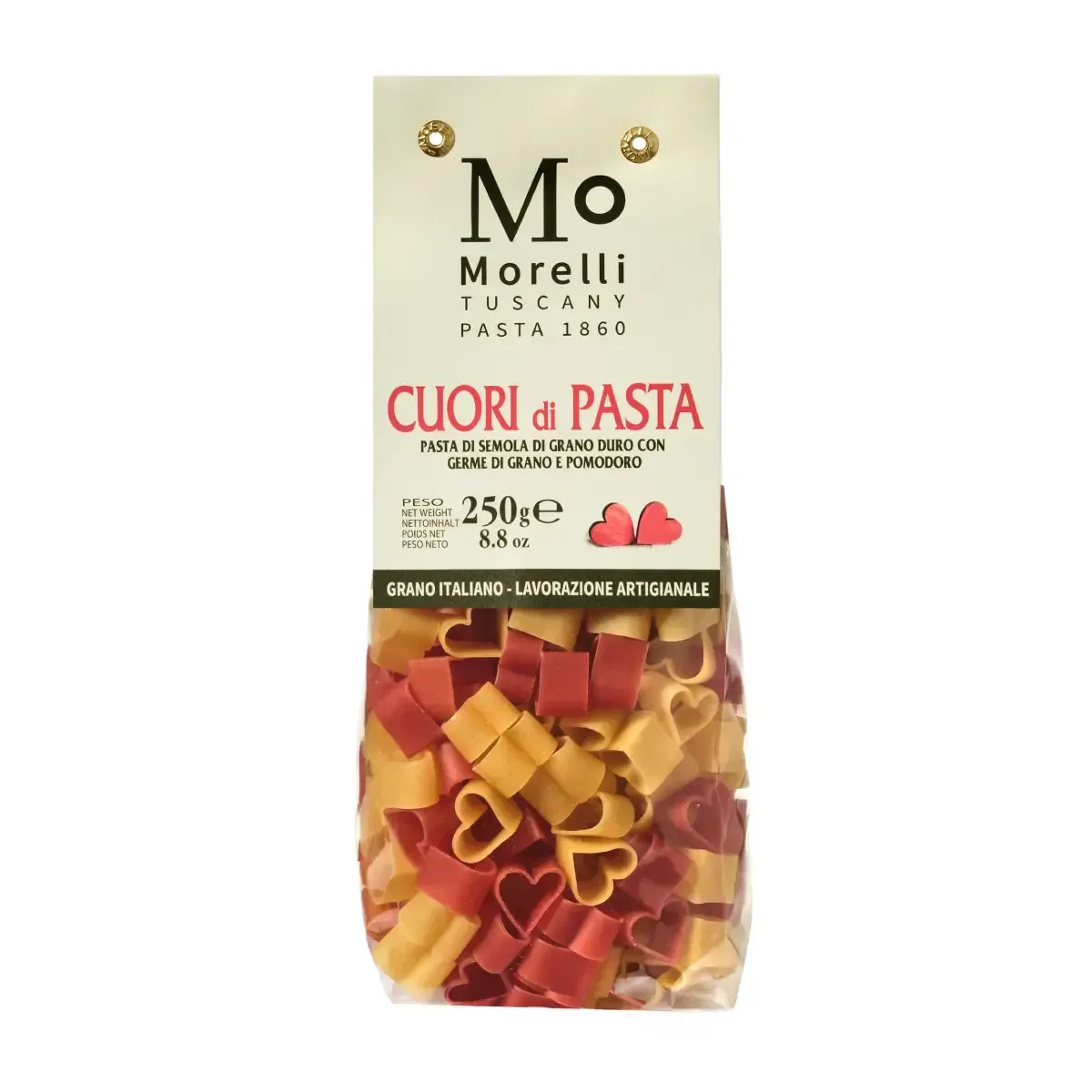 Makaronai su kviečių gemalais CUORI MORELLI