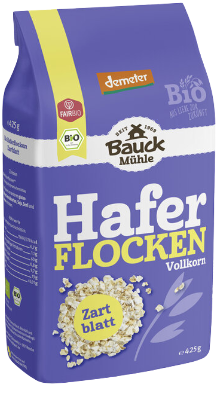 Smulkūs avižų dribsniai, biodinaminiai BAUCK MÜHLE, 425 g