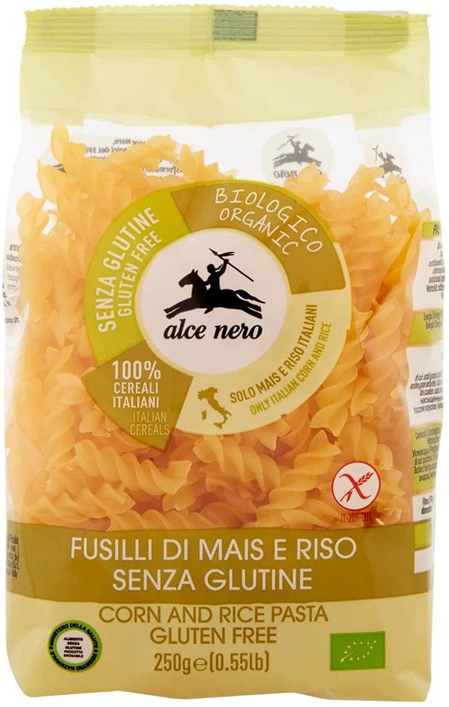 Makaronai FUSILLI be glitimo, ekologiški ALCE NERO, 250 g