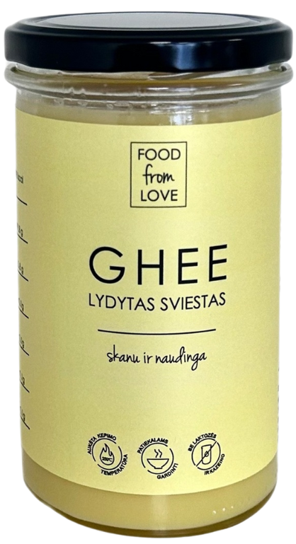 Lydytas sviestas GHEE FOOD FROM LOVE, 400 g