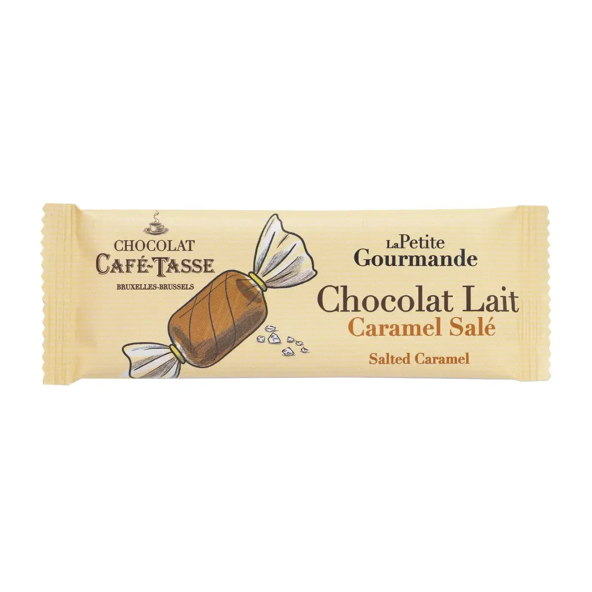 Šokoladinis batonėlis SALTED CARAMEL CAFÉ-TASSE