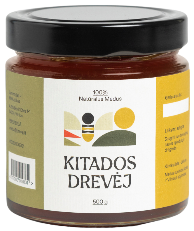 Vasaros žiedų medus KITADOS DREVĖJ, 500 g
