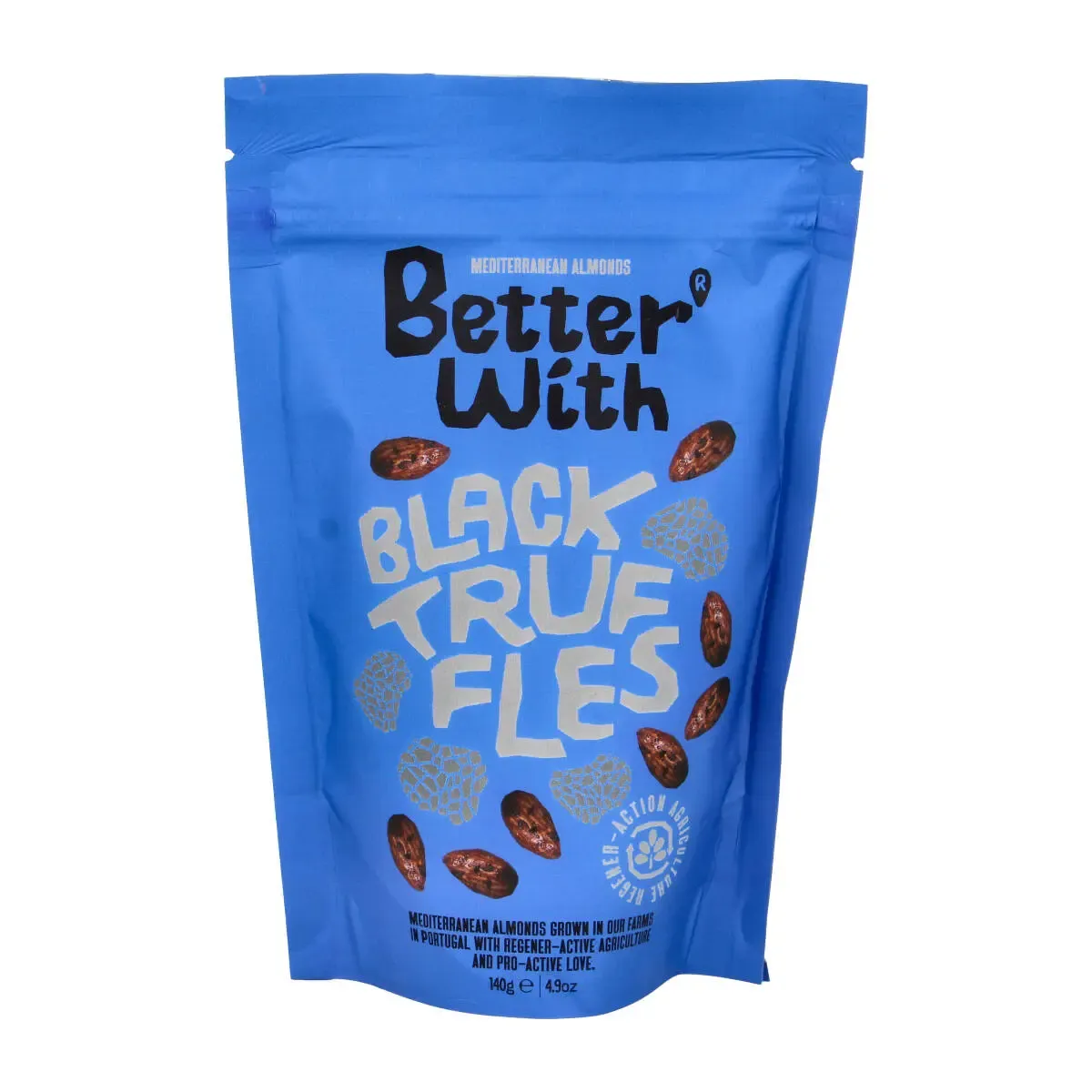 Almonds with black truffles
