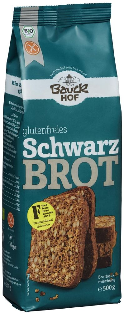 Ruošinys juodai duonai be glitimo, ekologiškas BAUCK MÜHLE, 500 g