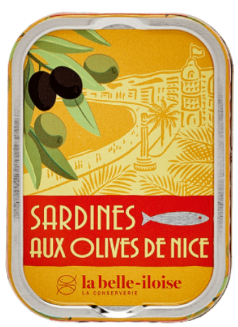 Sardinės su alyvuogėmis „Nice“ LA BELLE-ILOISE, 115 g