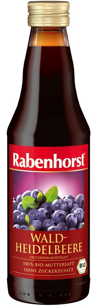 Miško mėlynių sultys, ekologiškos RABENHORST, 330 ml