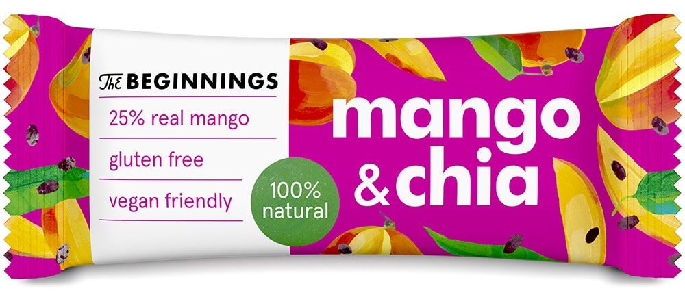 Batonėlis su mangais THE BEGINNINGS, 40 g