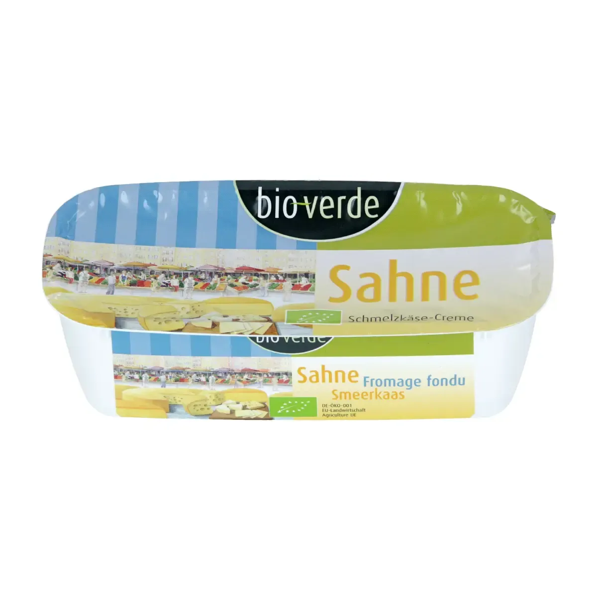 Lydytas sūrelis SAHNE SCHMELZKASE, ekologiškas BIO-VERDE