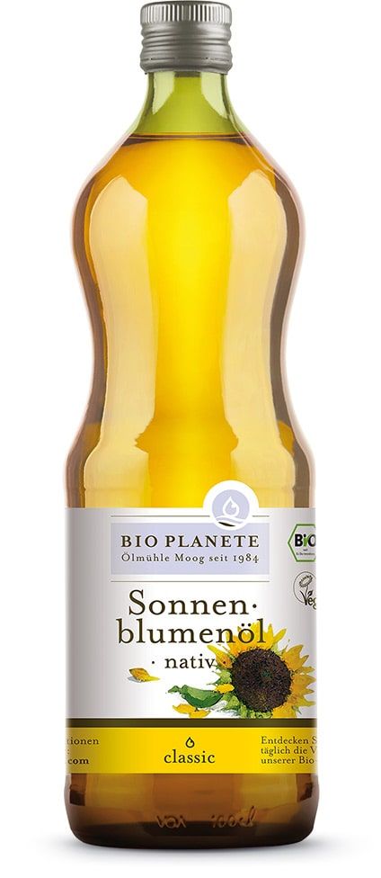 Saulėgrąžų aliejus, ekologiškas BIO PLANETE, 1 l