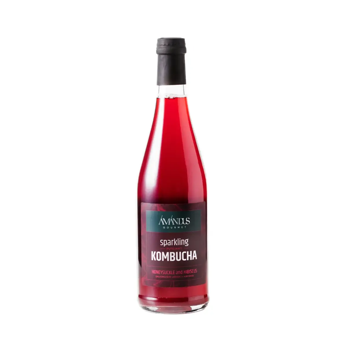 Putojanti kombučia HONEYSUCKLE AND HIBISCUS KOMBUCHA AMANDUS