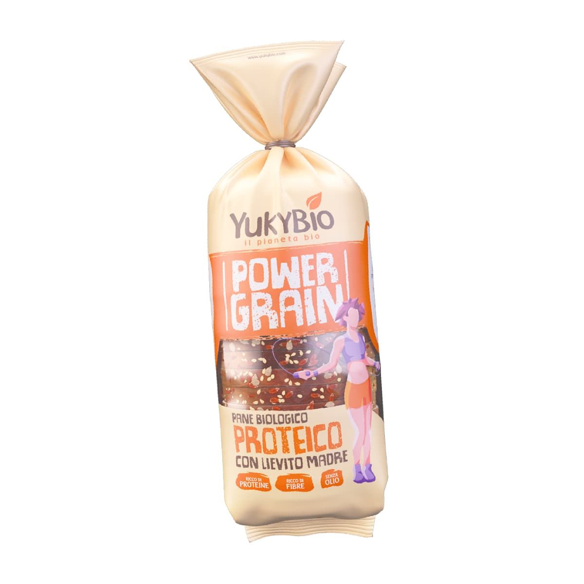 Light sourdough bread with seeds PROTEICO, organic YUKYBIO