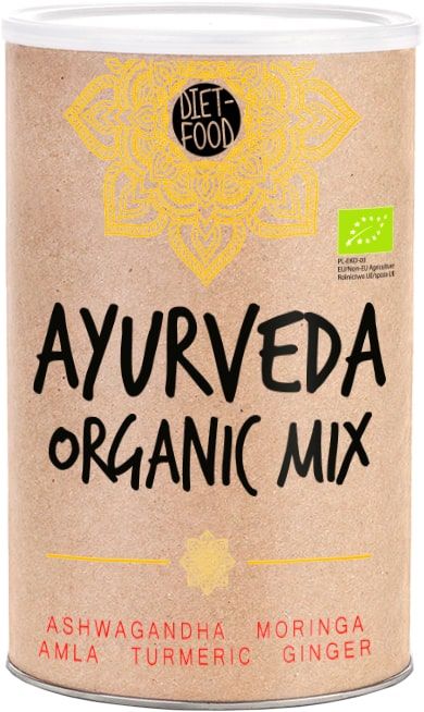 Ajurvedinis miltelių mišinys AYURVEDA ORGANIC MIX, ekologiškas DIET FOOD, 300 g