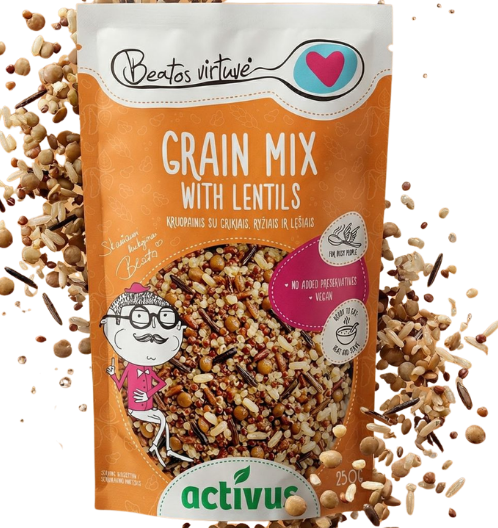 Grūdų mišinys su lęšiais ACTIVUS, 250 g