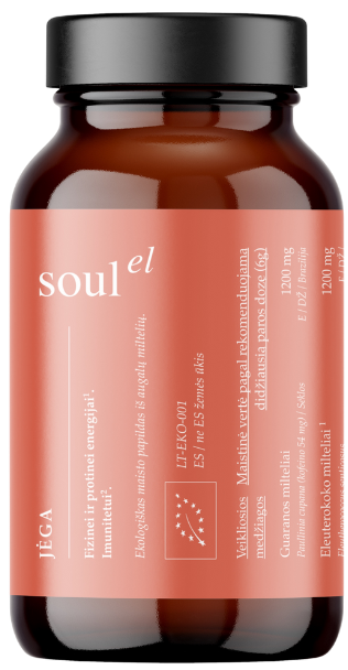 Superfood mix for energy JĖGA, organic. Dietary supplement SOULEL, 100 g