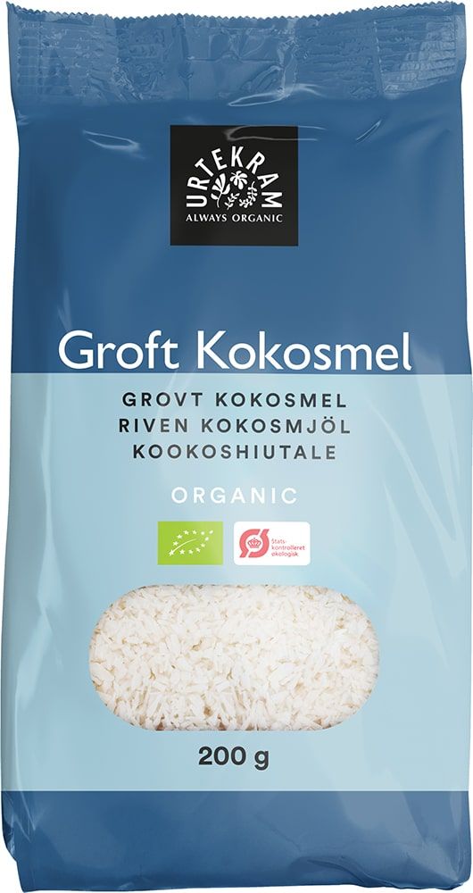 Kokosų drožlės, ekologiškos URTEKRAM, 200 g