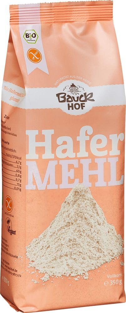 Avižų miltai, pilno grūdo, ekologiški BAUCK MÜHLE, 350 g