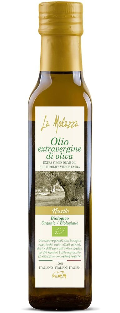 Extra virgin alyvuogių aliejus, ekologiškas LA MOLAZZA, 250 ml