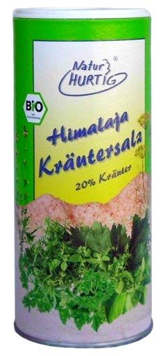 Himalajų druska su žolelėmis, smulki, ekologiška NATUR HURTIG, 160 g