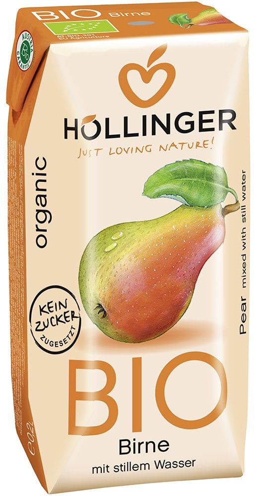 Kriaušių sulčių gėrimas, ekologiškas HÖLLINGER, 200 ml