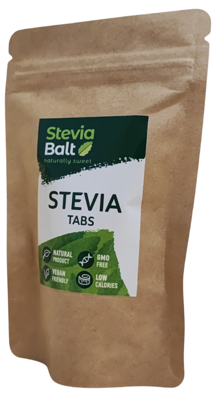 Steviolio glikozido pagrindu sudarytas saldiklis, tabletės STEVIABALT