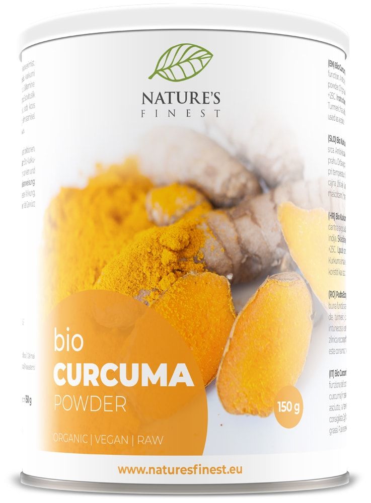 Ciberžolės milteliai, ekologiški NATURE'S FINEST, 150 g