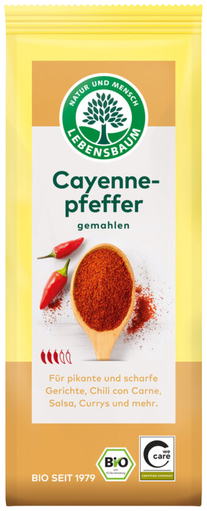 Kajeno pipirai, malti, ekologiški LEBENSBAUM, 50 g
