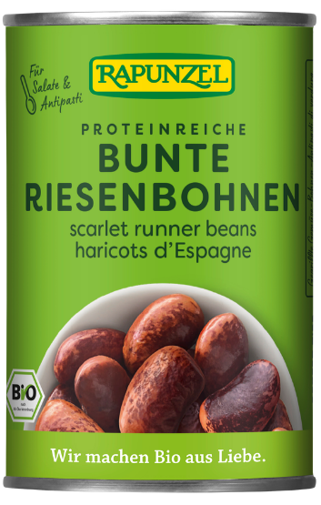 Консервированные бобы «Scarlet Runner Beans», экологические RAPUNZEL, 400 г