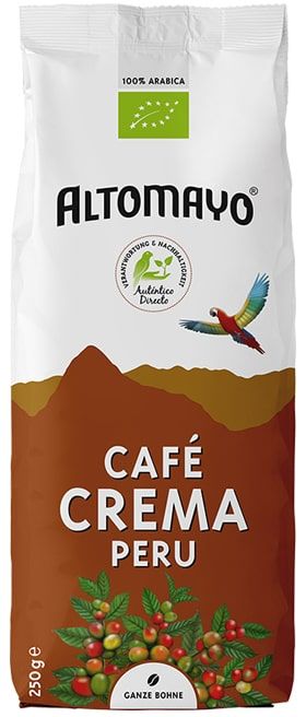 Kavos pupelės CREMA, ekologiškos ALTOMAYO, 250 g