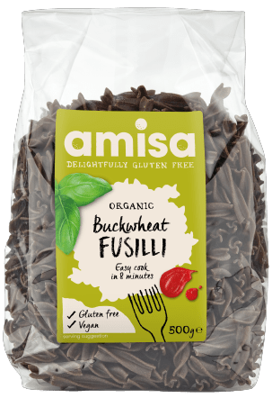 Grikių makaronai FUSILLI, ekologiški AMISA, 500 g